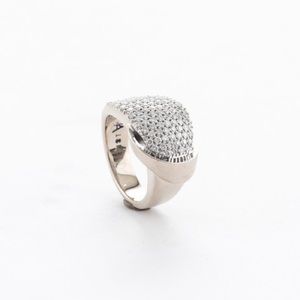 John Atencio Pave Diamond Ring. Symphony. White 18k Gold